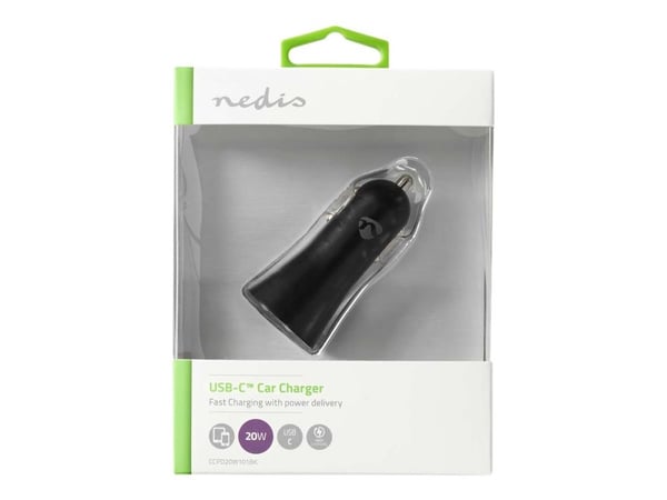 Nedis CCPD20W101BK, Automaattinen, sikarin sytytin, 12 V, 1 m, musta