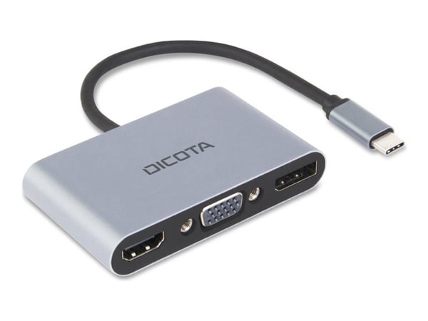 DICOTA 5-in-1 - telakointiasema - USB-C - HDMI, DP