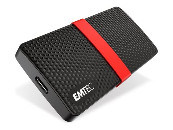 EMTEC SSD Power Plus X200 - SSD - 512 GB - ekstern (bærbar) - USB 3.2 Gen 1 (USB-C kontakt)