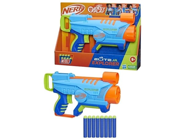 Nerf Elite Jr. Explorer, lekeeksplosjonstekniker, 6 år, 99 år, 330 g