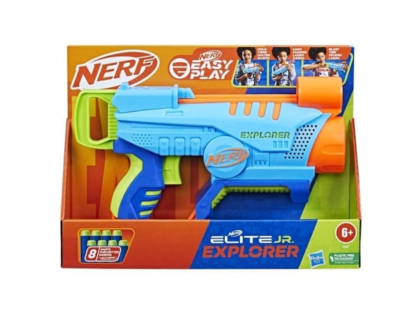 Nerf Elite Jr. Explorer, lekeeksplosjonstekniker, 6 år, 99 år, 330 g