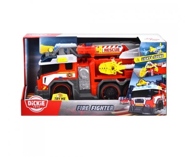 Dickie Toys 203307000, Paloauto, 3 vuosi/vuosia, AA, musta, Sininen, Punainen, Valkoinen, Keltainen