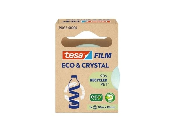 tesa ECO & CRYSTAL 59032-00000-00 Tape #####tesafilm® Eco & Crystal Transparent (L x B) 10 m x 19 mm 1 stk.