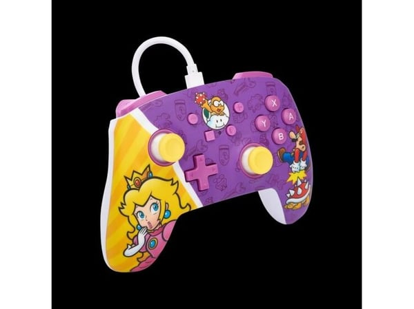PowerA Enhanced - Håndkonsoll - kablet - prinsesse Peach kamp - for Nintendo Switch