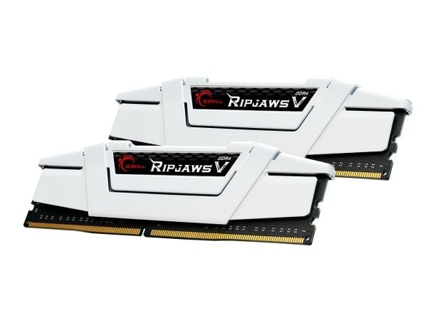 G.Skill Ripjaws V - DDR4 - sett - 32 GB: 2 x 16 GB - DIMM 288-pin - 3600 MT/s / PC4-28800 - CL18 - 1.35 V - ikke-bufret - ikke-ECC