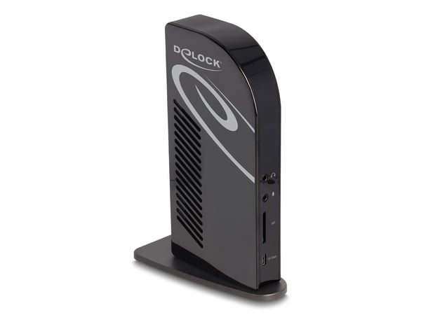 Delock - Dokkingstasjon - USB-C / Thunderbolt 3 / Thunderbolt 4 - 3 x HDMI, 3 x DP - 1GbE - 135 watt