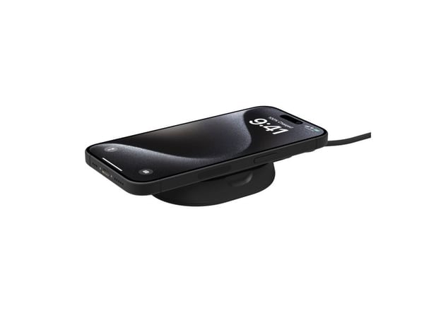 Belkin BoostCharge Pro - Trådløst ladestativ - magnetisk + AC-strømadapter - 15 watt - svart