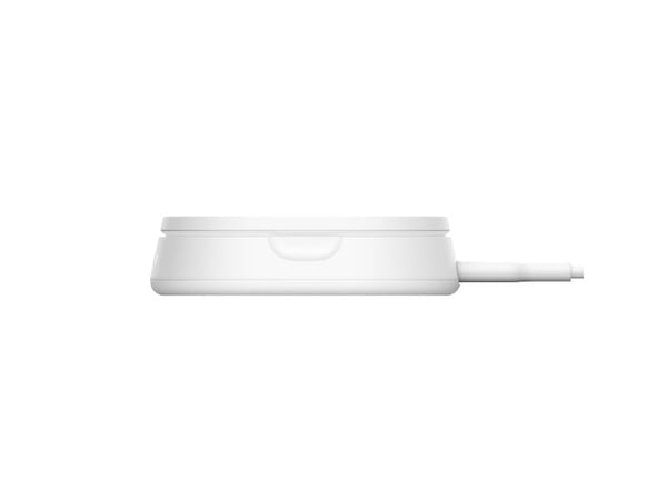 Belkin BoostCharge Pro - Trådløst ladestativ - magnetisk + AC-strømadapter - 15 watt - hvit