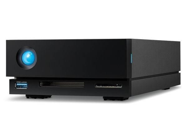 LaCie 1big Dock STHS24000800 - Harddiskarray - 24 TB - 1 brønner (SATA-600) - HDD 24 TB x 1 - USB 3.0, Thunderbolt 3 (ekstern) - med 5-års Rescue D...