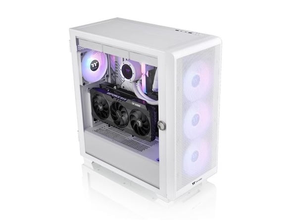 Thermaltake S Series S250 TG ARGB Snow - Mid tower - utvidet ATX (E-ATX) - sidepanel med vindu (herdet glass) - ingen strømforsyning (ATX) - hvit -...