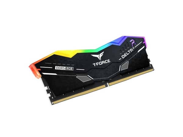 T-Force DELTAa RGB - DDR5 - sett - 32 GB: 2 x 16 GB - DIMM 288-pin - 3000 MHz / PC5-48000 - CL30 - 1.35 V - ikke-bufret - on-die ECC - svart