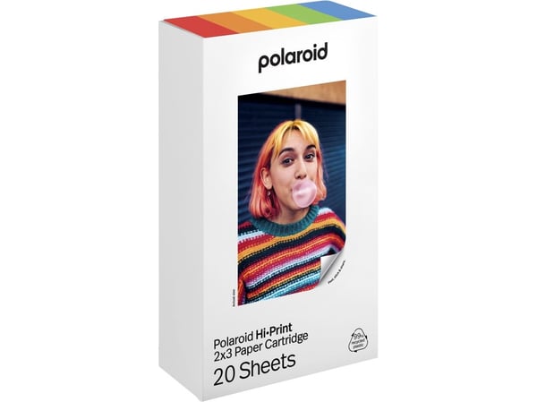 Polaroid Hi-Print Gen 2 Cartridge 20 Sheets 2x3, 5.4x8.6 cm, 2x3", 20 ark, Polaroid Hi-Print Gen 2, 84 g, 20 stykker