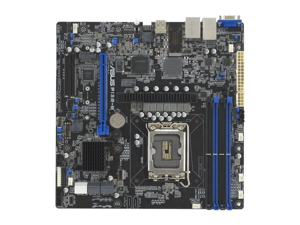 ASUS P13R-M - Hovedkort - micro ATX - LGA1700-sokkel - C262 Chipset - USB 3.2 Gen 1, USB 3.2 Gen 2 - Gigabit LAN - innbygd grafikk (CPU kreves)
