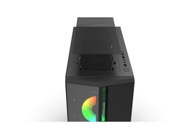 Inca EMG-17XN, Midi Tower, PC, Svart, ATX, Micro ATX, Mini-ITX, ABS, Metall, Spilling