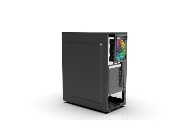 Inca EMG-15XN, Midi Tower, PC, Svart, ATX, Micro ATX, Mini-ATX, ABS, Metall, Spilling