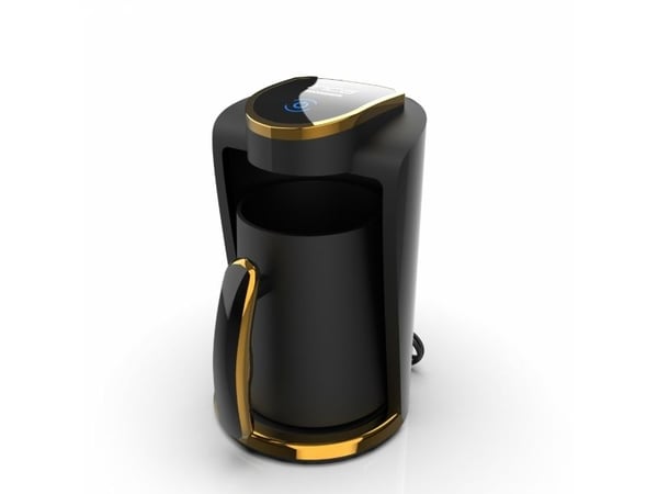 Inca IKM-01, tyrkisk kaffetrakter, 0,25 l, malt kaffe, 400 W, svart, gull Inca IKM-01, tyrkisk kaffetrakter, 0,25 l, malt kaffe, 400 W, svart, gull