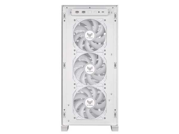 ASUS TUF Gaming GT302 - Mid tower - utvidet ATX (E-ATX) - sidepanel med vindu (herdet glass) - ingen strømforsyning - hvit - USB/lyd