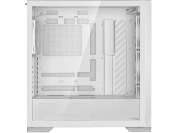 ASUS TUF Gaming GT302 - Mid tower - utvidet ATX (E-ATX) - sidepanel med vindu (herdet glass) - ingen strømforsyning - hvit - USB/lyd
