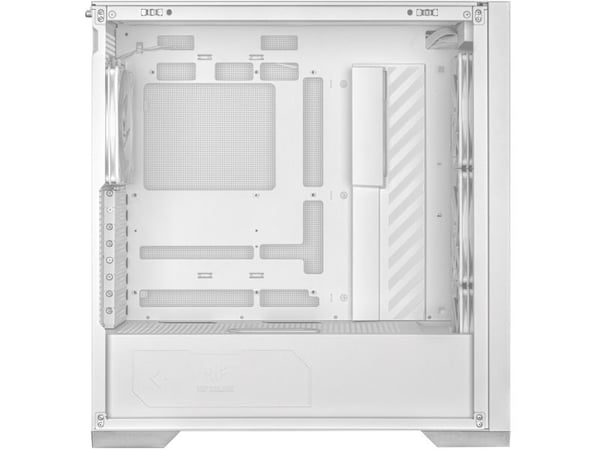 ASUS TUF Gaming GT302 - Mid tower - utvidet ATX (E-ATX) - sidepanel med vindu (herdet glass) - ingen strømforsyning - hvit - USB/lyd