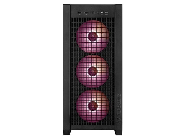 ASUS TUF Gaming GT302 ARGB - Mid tower - utökad ATX - genomskinlig sidopanel (härdat glas) - ingen strömförsörjning - USB/ljud