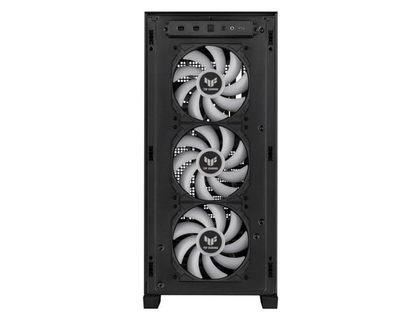 ASUS TUF Gaming GT302 ARGB - Mid tower - utökad ATX - genomskinlig sidopanel (härdat glas) - ingen strömförsörjning - USB/ljud