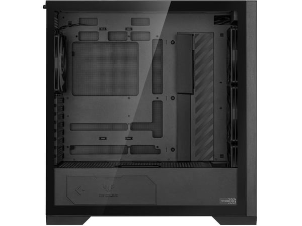 ASUS TUF Gaming GT302 ARGB - Mid tower - utökad ATX - genomskinlig sidopanel (härdat glas) - ingen strömförsörjning - USB/ljud