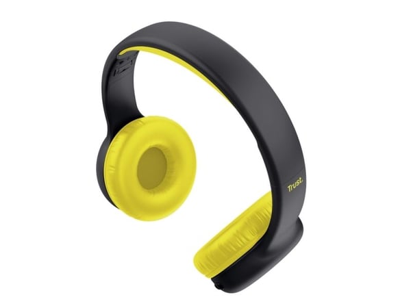 Trust Nouna - Hodetelefoner med mikrofon - on-ear - Bluetooth - trådløs, kablet - 3,5 mm jakk - svart