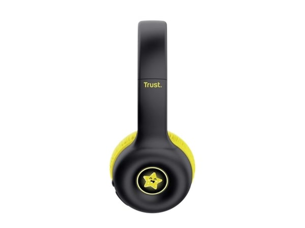Trust Nouna - Hodetelefoner med mikrofon - on-ear - Bluetooth - trådløs, kablet - 3,5 mm jakk - svart