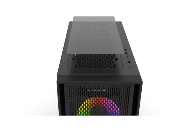 Inca EMG-17XB, Midi Tower, PC, Svart, ATX, Micro ATX, Mini-ITX, ABS, Metall, Spilling