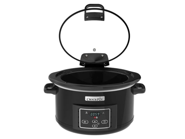 Crock-Pot CSC052X, 4,7 l, Sort, Sølv, Digitalt, 0,5 timer, 20 timer, Glass