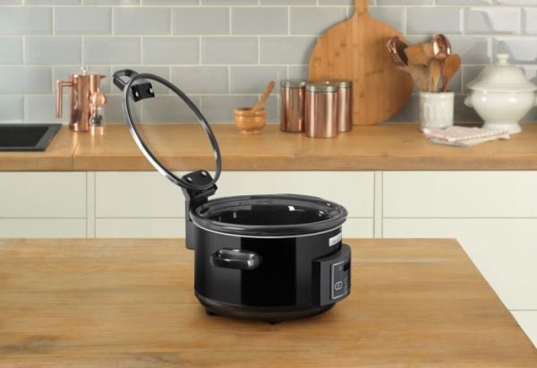 Crock-Pot CSC052X, 4,7 l, Sort, Sølv, Digitalt, 0,5 timer, 20 timer, Glass