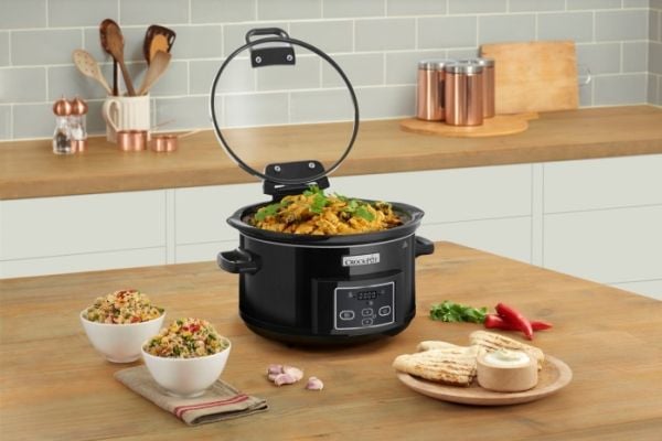 Crock-Pot CSC052X, 4,7 l, Sort, Sølv, Digitalt, 0,5 timer, 20 timer, Glass