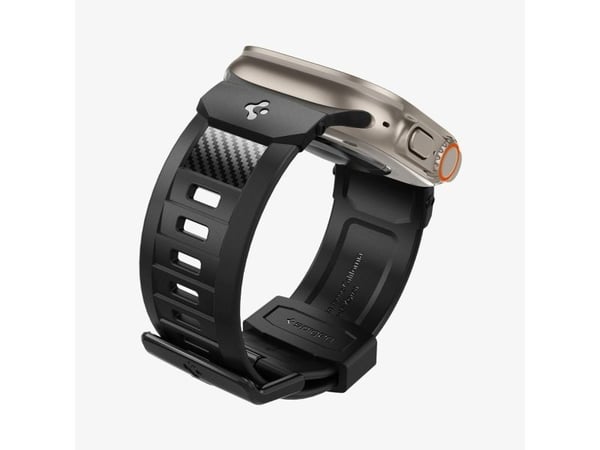 Spigen AMP07105, Band, Smartklokke, Svart, Apple, Apple Watch 49mm, 45mm, 44mm, 42mm, Termoplastisk polyuretan (TPU)