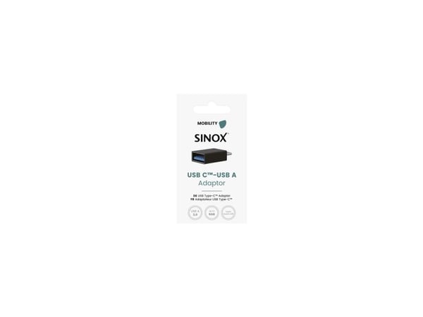 Sinox USB C - USB A adapter. Sortera