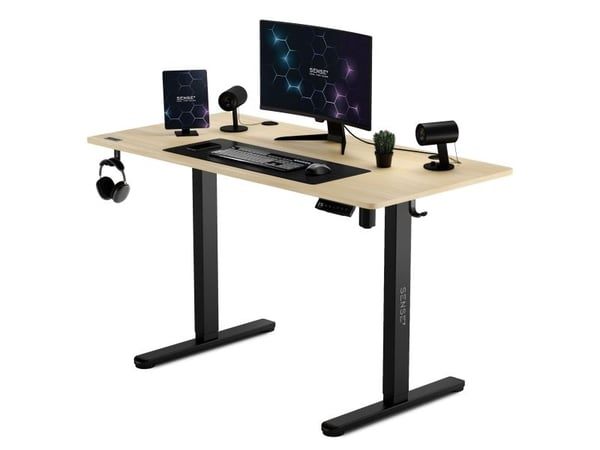 SENSE7 elektrisk skrivebord Nojo 120x60 Black Pine