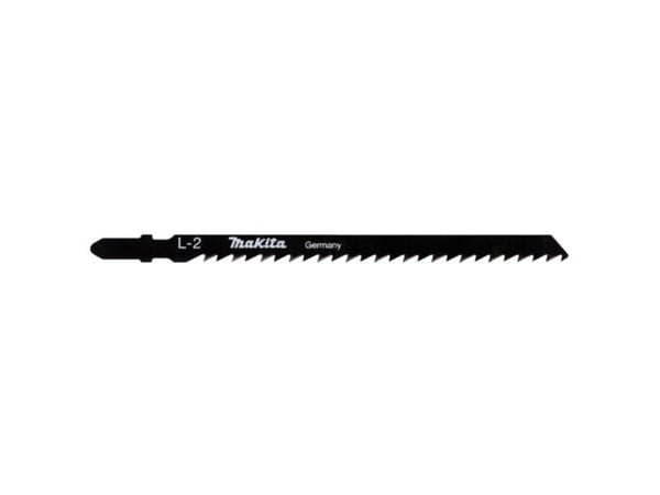 Makita L-2 - Stikksagblad - for tre, plast, kryssfinér, paller, finertre, polyvinylklorid (PVC) - 5 deler - T-skaft - lengde: 132 mm - for Makita D...
