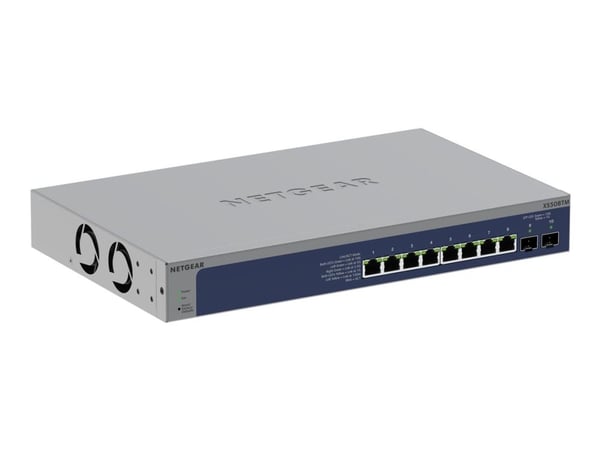 NETGEAR S3600 Series XS508TM - Switch - 2+/L3 Lite - smart - 8 x 10/25 Gigabit Ethernet + 2 x 10 Gb Ethernet SFP+ (opplink) - stasjonær, rackmonterbar