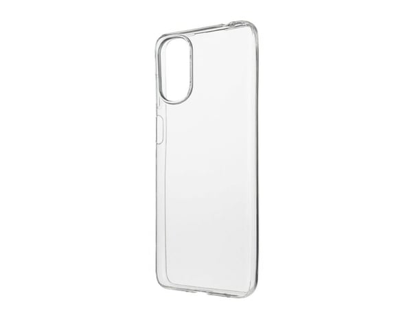 eSTUFF - Bakdeksel til mobiltelefon - termoplastisk polyuretan (TPU) - gjennomsiktig - for Motorola Moto G22