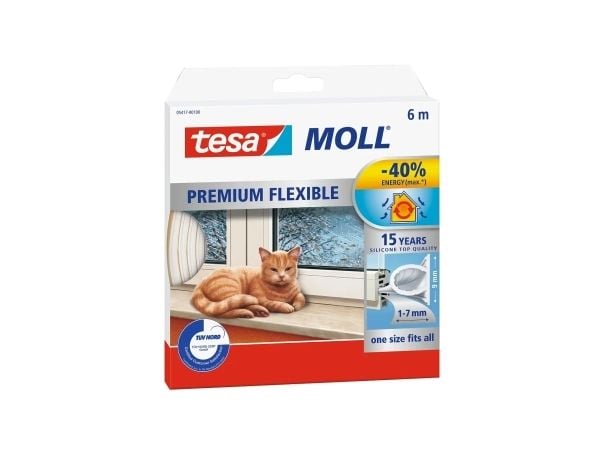TESA SILIKONTÄTNING 6m VIT