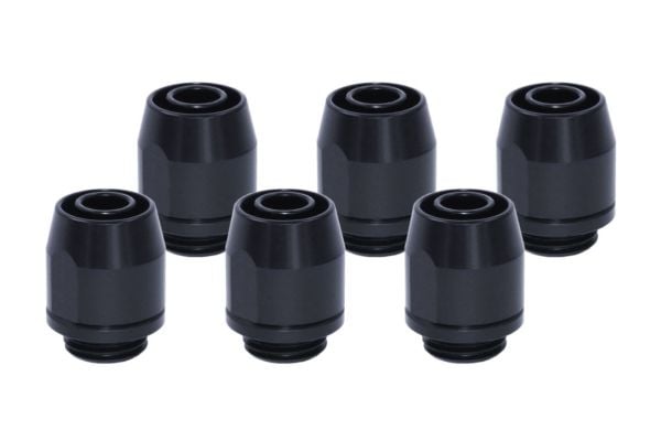 Alphacool 17454, Svart, Festesett, Messing, 1/4", 24 mm, 1,8 cm