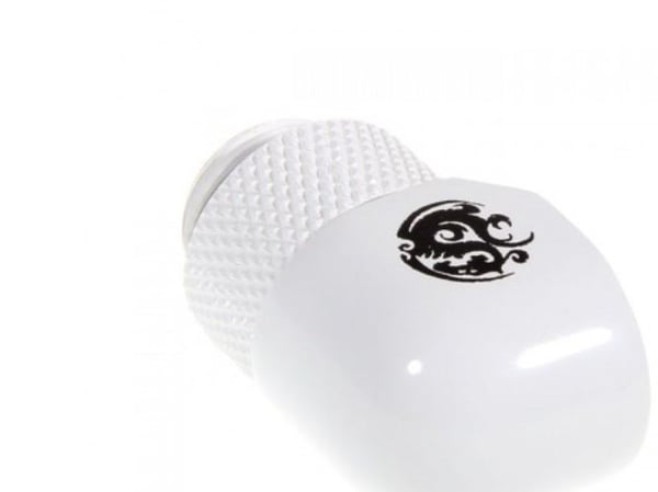 Bitspower - Vinkelutvider for væskekjølesystem - rotary 90-degree IG1/4" - deluxe white