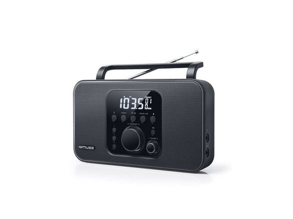 Muse M-091 R, Bærbar, Digitalt, AM, FM, LCD, Hvit, Sort