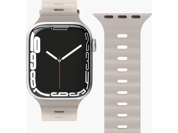 Vonmählen Wave Band, Band, Smartklokke, Krem, Apple, Apple Watch 38 mm | 40 mm | 41 mm, Silikon