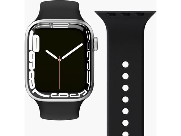 Vonmählen Classic, Band, Smartklokke, Svart, Apple, Apple Watch 38 mm | 40 mm | 41 mm, Silikon