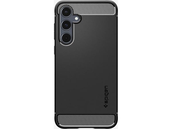 Kotelo Spigen Rugged Armor Sam A55 5G musta/musta matta ACS07500