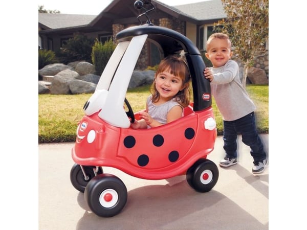 Little Tikes Cozy Coupe Ladybug, 1,5 år, 4 hjul, Svart, Rød, Hvit
