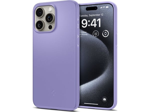 Spigen ACS06692, Suojus, Apple, iPhone 15 Pro, 15,5 cm (6.1"), Purppura