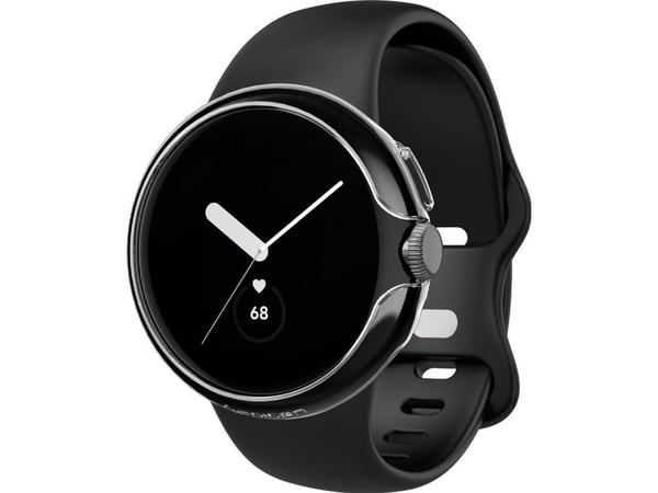 Spigen Thin Fit, Solki, Älykello, Musta, Google, Pixel Watch, Polykarbonaatti (PC)