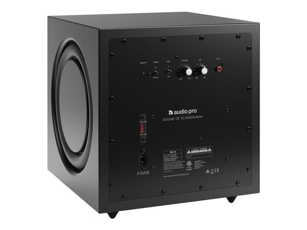 Audio Pro SW-10, 200 W, Passiivinen alibassokaiutin, 33 - 120 Hz, 20,3 cm (8"), D, Musta