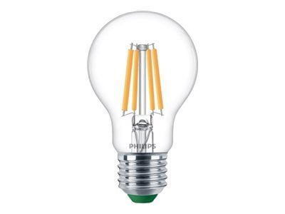 Philips - LED-glödlampa med filament - form: A60 - klar finish - E27 - 2.3 W (motsvarande 40 W) - klass A - varmt vitt ljus - 2700 K